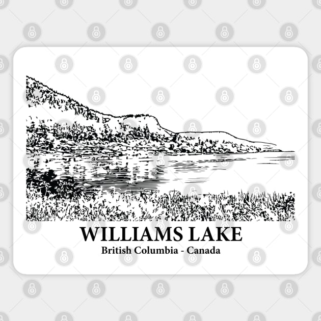 Williams Lake - British Columbia Magnet by Lakeric